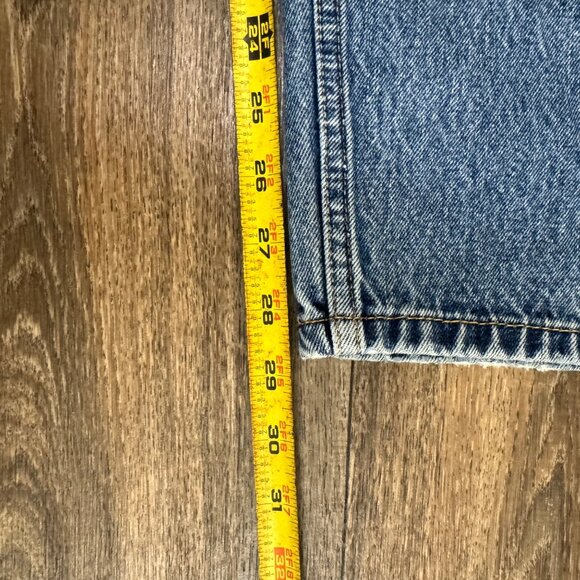 Levi's 505 Jeans Men's 40x30 Medium Wash Regular Fit Stretch Denim - Picture 10 of 10